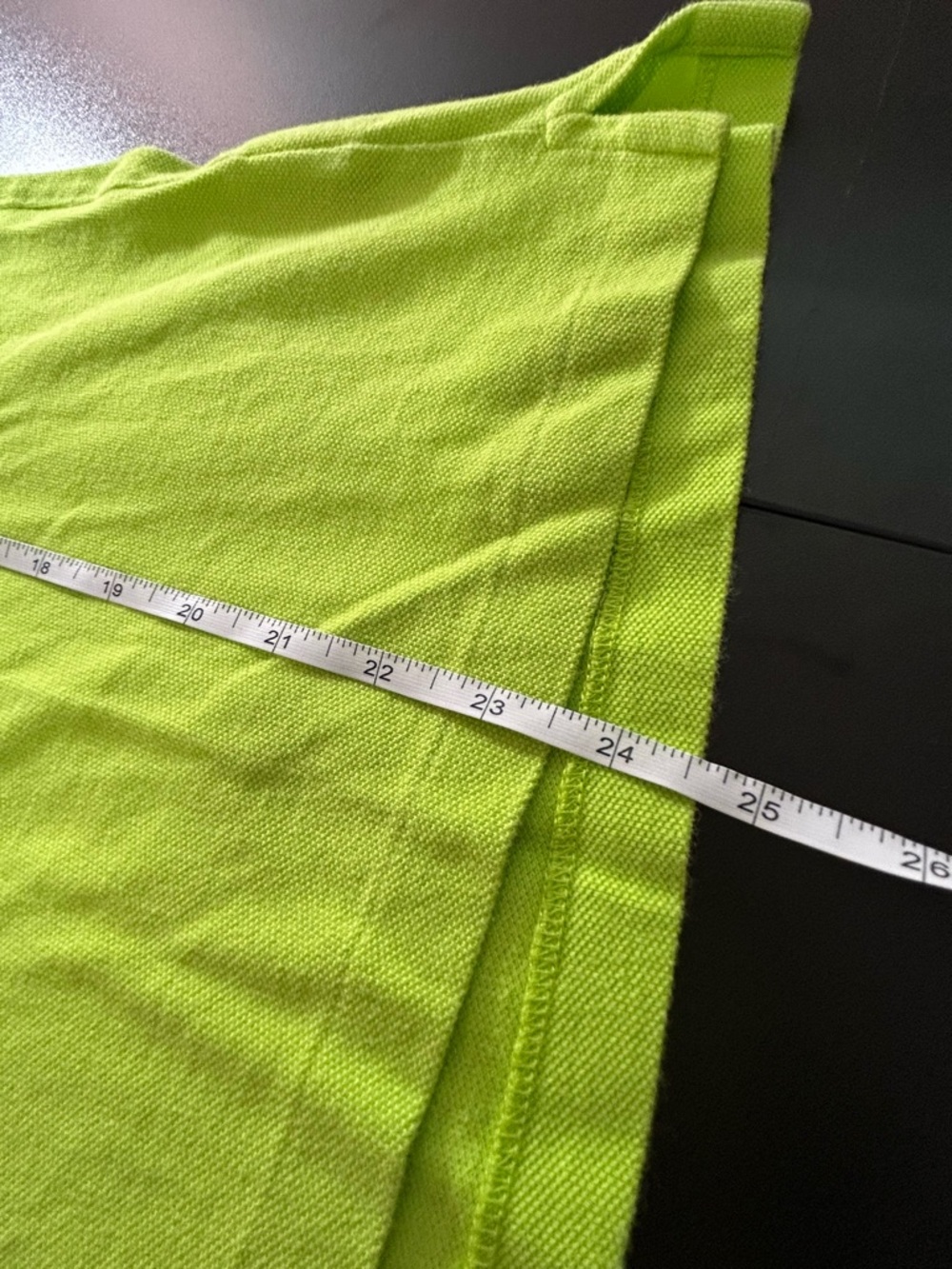 Ralph Lauren The Skinny Polo Women’s XL Lime Green Pique Cotton Short Sleeve - Picture 6 of 6